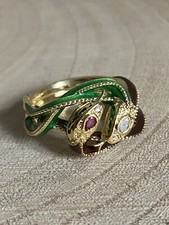 Snake Ring Size N P R Brown