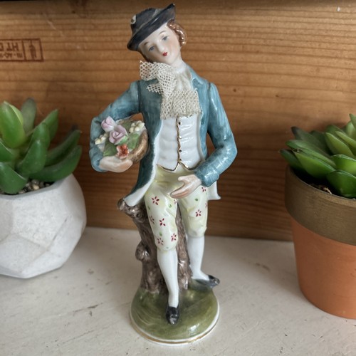 Antique porcelain figure man - antique,