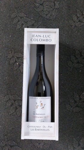 Empty chateauneuf pape - du, wine
