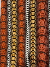 Vtg 50s 60s 70s Curtain wave