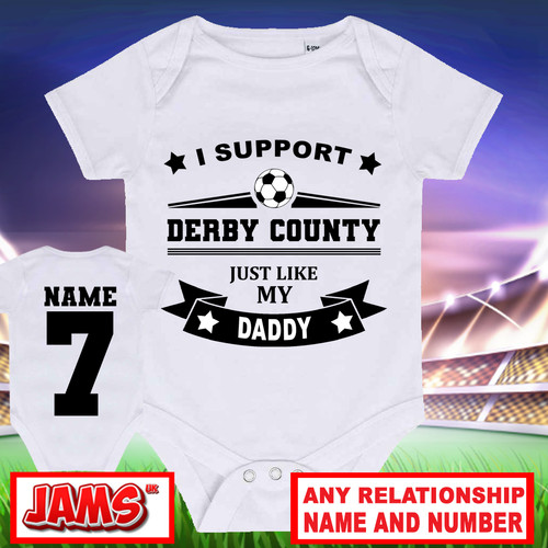 Personalised derby county baby - personalised,