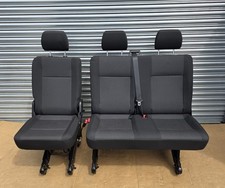Genuine VW Transporter T6 T6.1 Rear Kombi Seats 2+1 Kutamo Cloth, Isofix #9