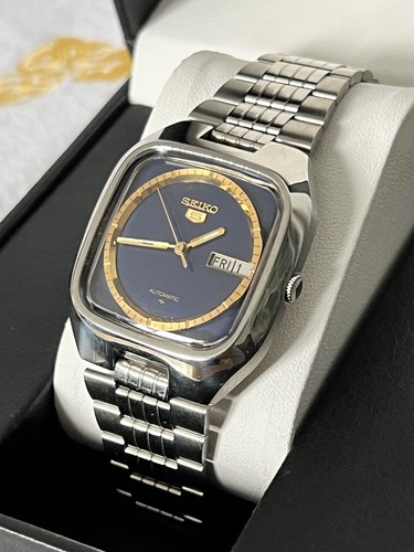 Seiko 7009 5220 blue - 5220, square