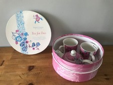 Whittard Of Chelsea Tea For Two Hand Painted Teapot And 2 Mugs In Box - UNUSED