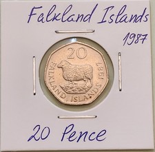 Falkland Islands coin,  20