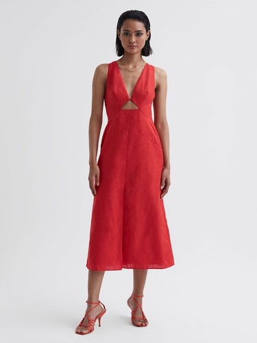 Reiss rhoda cotton linen - reiss,