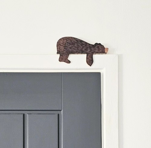 Cute sleepy bear - cute, door