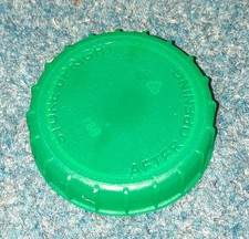 185 Green Milk Bottle Tops 