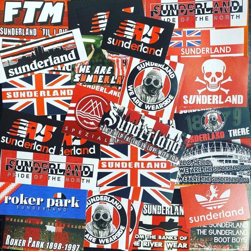 100 sunderland stickers - 100, x