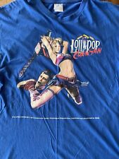 Rare Lollipop Chainsaw Promo Graphic T-Shirt Blue Medium
