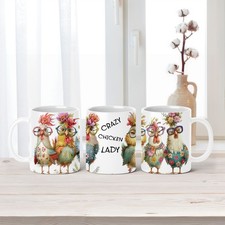 Crazy Chicken Lady Mug Farm