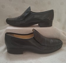 Grenson True Moccasin Bench Made Mens Slip On Leather Shoes UK Size 8