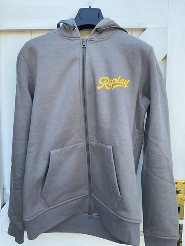 Replay mens grey hoodie