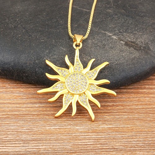 18k gold sunburst - gold,