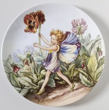 Wedgwood Collector Plate - From The World Of Flower Fairies - 'The Pansy Fairy' 