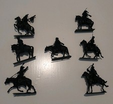 Historex 54mm Napoleonic Hussar Mounted Figures Set  X 7