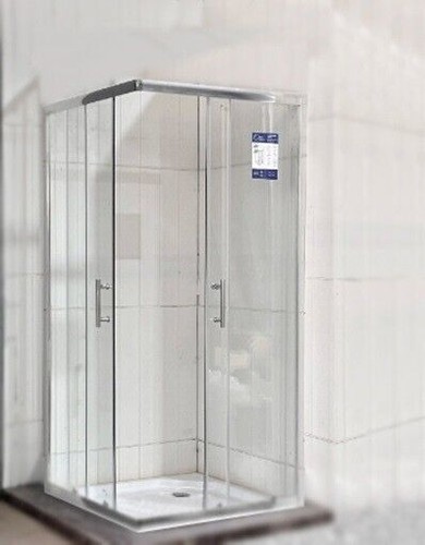 Corner entry shower enclosure - entry,