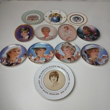 Princess Diana Various Brand Commemorative Plates 12pcs Decorative Vintage -WRDC