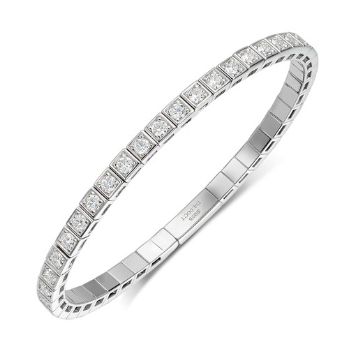 Full real moissanite square - full,