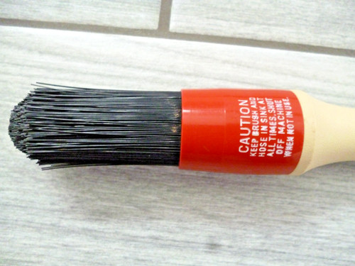 Parts washer brush with hose - washer,