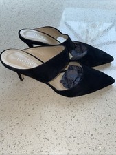 HOBBS Black Suede Shoes 40.5 Excellent Condition