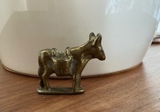 Small Vintage Brass Ornamental Clovelly Donkey Figurine