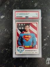 PSA 7, Superman, All American Hero, Trading Card 1978