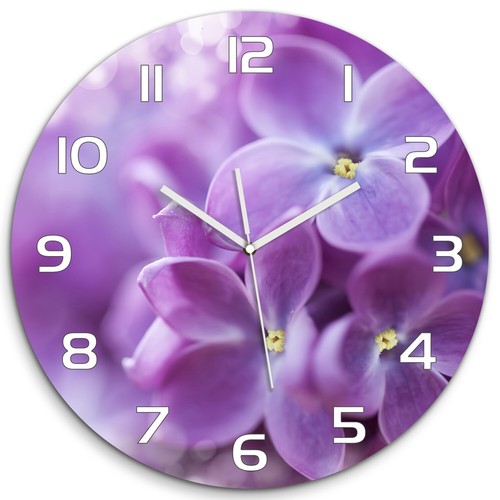 Glass wall clock - clock, 60