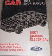 1987 LINCOLN TOWN CAR Service