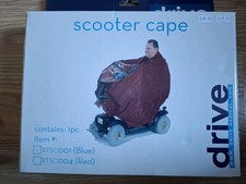 Mobility Scooter Cape Waterproof Cover Black,