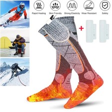 Electric Heated Socks Foot Winter Warmer Sock 4400mAh Rechargeable Battery Power