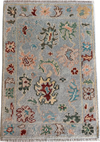 Vintage oushak hand - vintage, knotted