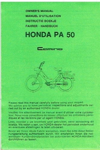 Honda pa50 camino - pa50, original