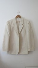 Vintage Cream Tuxedo Blazer 40