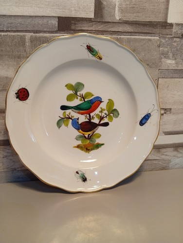 Antique meissen bird insect - bird,