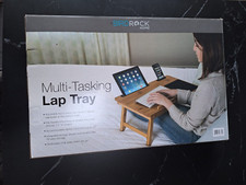 Portable Laptop Lap Tray with Adjustable Legs and Tilting Top Drawer Mouse Matt
