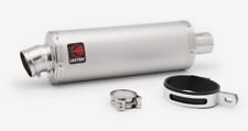 LEXTEK OP1 Matt Stainless Steel Road Legal 51mm Slip On End Can Exhaust Silencer