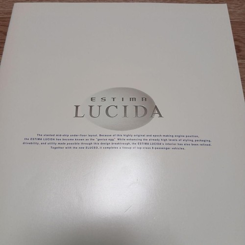 Toyota estima lucida brochure - lucida,