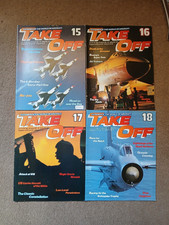 4 x 1990s TAKE OFF magazine experince the world of aircraft job lot