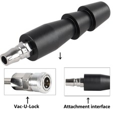 Black vac lock adapter - vac,