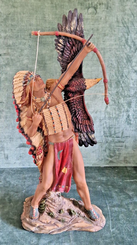 Large resin native american - large,