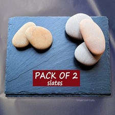 2x Large Natural Flat Slate 50cm Aquariums Fish Tanks & Vivarium Reptiles 500mm