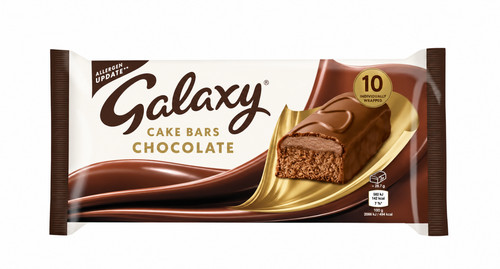 Galaxy chocolate cake bars - galaxy,