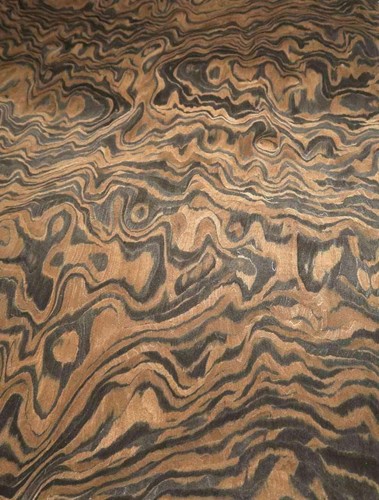 Ebono root wood veneer grain - root,