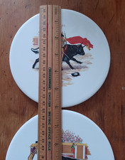 2 x Vintage Matador Wall Tiles - Spanish Bullfighting by Pilkingtons