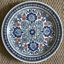 VINTAGE large hand painted