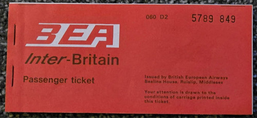 Bea inter britain ticket - bea,