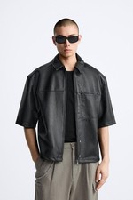 Zara Man Faux leather Shirt