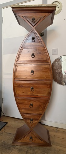 Exceptional art deco hourglass - art,