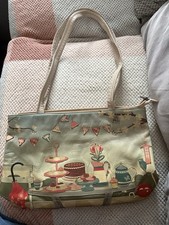 Yoshi Women’s Leather Shoulder Handbag Picnic Scene